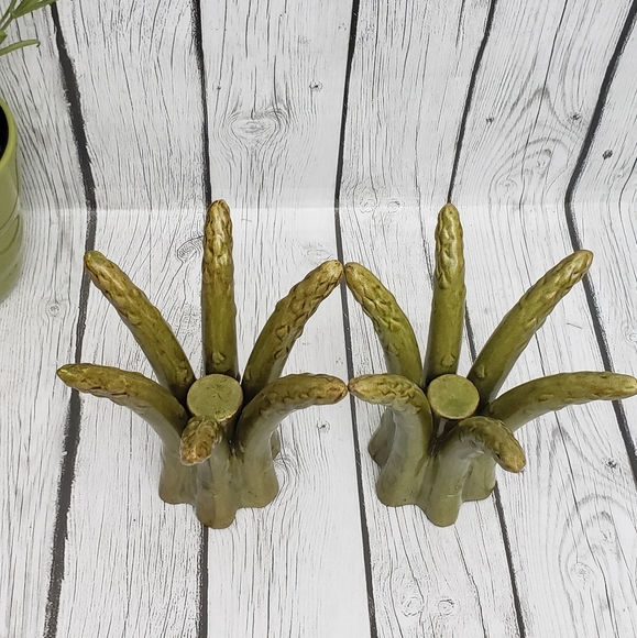 Rare Set of Asparagus Candlesticks - Picture 2 of 8